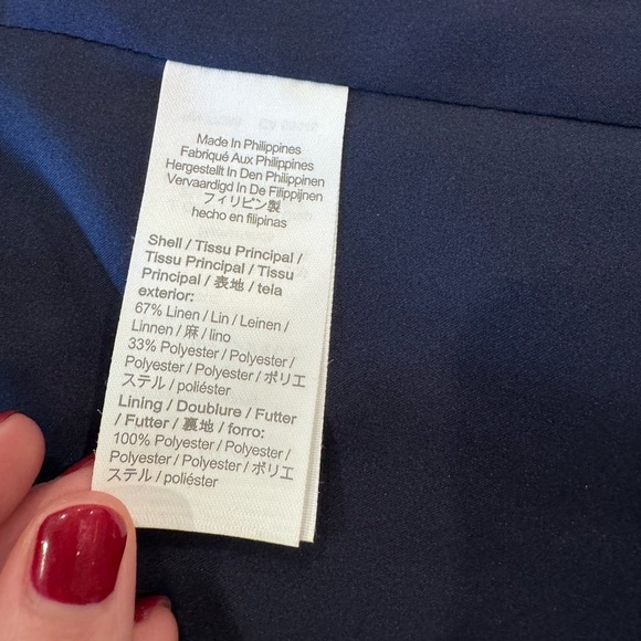 J Crew, size 4, Navy Blue Blazer - Picture 7 of 9